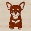 A vector illustration of a small Chihuahua dog.