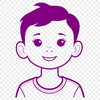 Free Vector Child Design A detailed illustration of a young boy in vector format.
