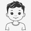 Free Vector Boy Silhouette A young boy standing in front of a blurred background.