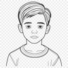 Young Male Character Vector Graphic Vector illustration of a young boy