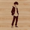 Cute Boy Illustration in Digital Format A digital illustration of a young boy in a neutral pose.
