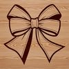 Decorative Bow Illustration for Crafting Projects A decorative bow illustration designed for crafting and DIY projects.