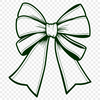A simple illustration of a colorful bow tied with ribbon.