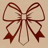 Colorful Bow Design Clip Art A colorful, decorative bow design suitable for various projects, including crafting and digital art.