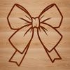 Beautiful Ornate Bow Graphic A simple, ornate bow graphic, suitable for vector art projects and digital design.