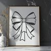 Decorative Ribbon Design SVG A decorative bow with a ribbon-like design, suitable for crafting and design projects.