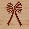 A simple, hand-drawn bow design in vector format, ideal for crafting and DIY projects.
