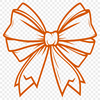 Colorful Gift Accent A colorful ribbon bow with decorative flourishes, suitable for various celebrations.