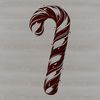 Christmas Icon Candy Cane A striped candy cane icon in a vector format.