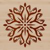 A delicate snowflake design created with vector art, suitable for digital projects.