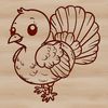 Turkey Clipart for Crafting and Design A simple illustration of a farm animal, suitable for various designs and crafts.