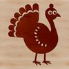 Beautiful Domesticated Bird SVG Image A detailed illustration of a farm animal, a domesticated turkey, suitable for vector art design.