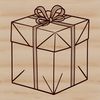 Gift Wrapping Essentials A simple rectangular box with a flat top and four sides, suitable for various uses including gift wrapping and packaging.