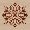 Free Christmas Clip Art Snowflake A delicate ornate design featuring intricate patterns and shapes, reminiscent of winter's chill.
