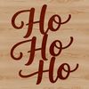 A collection of festive Christmas quotes featuring the phrase Ho Ho Ho in a decorative font.