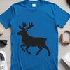 Antlered deer with a festive Christmas theme in vector format.