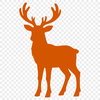 Vector illustration of a reindeer for Christmas decoration or DIY projects.
