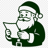 A vector illustration of the traditional Christmas figure known as Santa Claus.