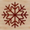 Festive Snowflake Design A delicate vector snowflake design suitable for winter decorations or festive designs.