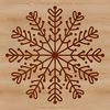 Beautiful Snowflake Clip Art Design A delicate white snowflake with intricate details, perfect for adding a touch of winter wonder to your designs.