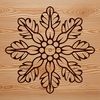 Beautiful Christmas Decoration Template A delicate snowflake design created using vector art, perfect for winter or Christmas decorations and crafts.