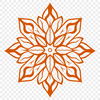 Snowflake Design Vector Art A delicate snowflake design featuring intricate patterns and lines.