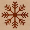 A delicate winter snowflake with intricate patterns, suitable for vector design.