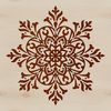 Delicate Winter Ornament Illustration A detailed, ornate snowflake illustration with intricate patterns and design elements.