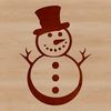 Vector Snowman Illustration Free Download A winter-themed snowman created using vector art, suitable for digital design projects.