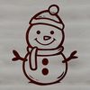 Beautiful Snowman Figure Vector Image A simple snowman figure made from stacked snow blocks.