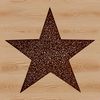 A stylized, geometric star illustration created as a vector graphic.