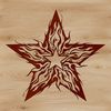 An ornate star design suitable for Christmas decorations, available as a vector graphic in SVG format.