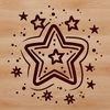 Stylized Star Clip Art SVG A stylized 5-pointed star symbol in vector format, suitable for cutting machine designs and digital art projects.