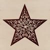 A stylized star illustration with ornate details, suitable for Christmas or Xmas decorations.