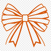 Decorative Bow Graphics A decorative bow made up of intertwined loops and curves, suitable for various designs and applications.