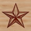 Simple Vector Star Icon A simple star symbol made from interconnected points, suitable for vector graphics and digital design.