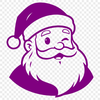 A traditional illustration of Father Christmas, ready to be used in various design projects.