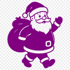 Illustration of a jolly Santa Claus in festive holiday attire.