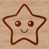 A stylized star symbol in vector format, suitable for digital design and cutting applications.