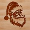 Father Christmas Vector Art Design A traditional illustration of Father Christmas in a red suit with a white beard.