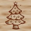 Beautiful Christmas Decorations Vector Art A traditional Christmas tree decorated with ornaments and lights, perfect for holiday designs and crafts.