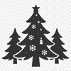 An SVG design of a traditional Christmas tree, suitable for digital projects and crafts.