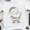 An illustration of Santa Claus with a joyful expression, suitable for commercial or personal projects.