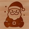 SVG illustration of Santa Claus, a traditional Christmas character, suitable for various design projects.