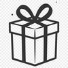 A stylized illustration of a gift box with a decorative lid, suitable for commercial or personal use.
