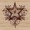 Beautiful Ornate Star Design A delicate, ornate star design in vector format, suitable for various applications.