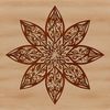 Ornate Star Clip Art Design A decorative star shape with intricate details suitable for use in holiday designs or as clip art.