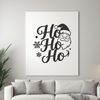 Christmas holiday season quotes with a playful Ho Ho Ho phrase in a festive font.