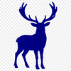 A detailed silhouette of a reindeer, suitable for various craft and design projects.