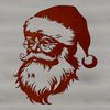 Classic Santa Claus Illustration Vector graphic design of Santa Claus with traditional headwear and accessories.